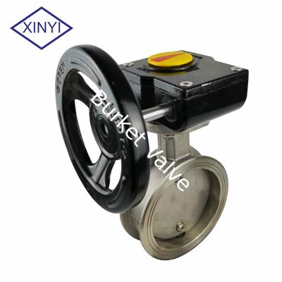 Trung Quốc Manual Turbine adjustment Stainless steel butterfly valve nhà cung cấp