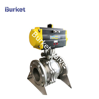 Trung Quốc XinYi 5in pn16 250bl Corrosion and high temperature resistance pneumatic flange ball valve pneumatic control valve nhà cung cấp