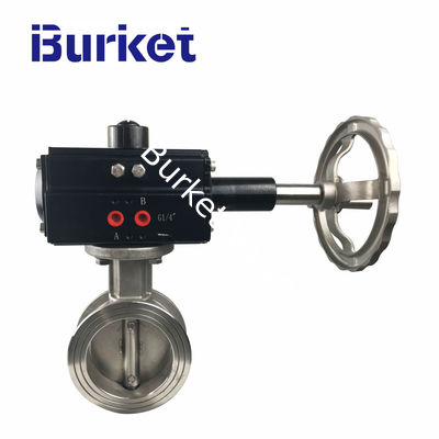 2 in stainless steel pneumatic actuator manual Flow adjust Metal seal wafer  butterfly valve for dyeing machine nhà cung cấp