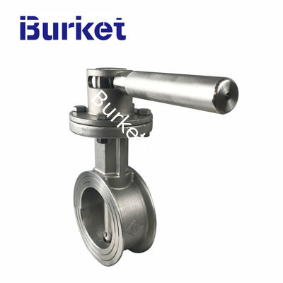 2in PN16 Manual Graded locking level handle stainless steel butterfly Metal seal valve for dyeing food drinks pipe line nhà cung cấp