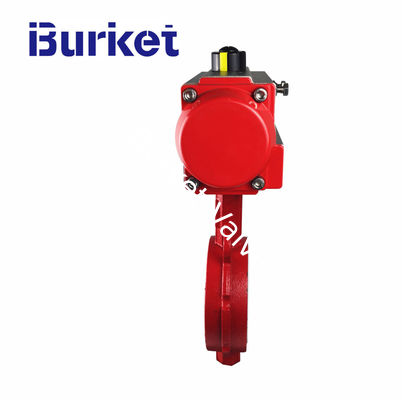 PN16  4'' Pneumatic  Di Ci EPDM PTFE Strong Acid Ductile Iron Lever Opreated Wafer Lug Butterfly Valve nhà cung cấp