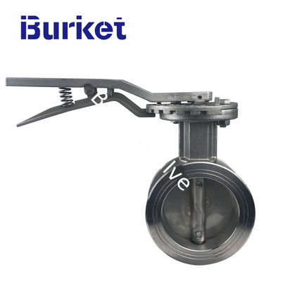 Stainless steel Manual Graded  butterfly Hard seal valve for dyeing,pettrochmical,food,drinks nhà cung cấp
