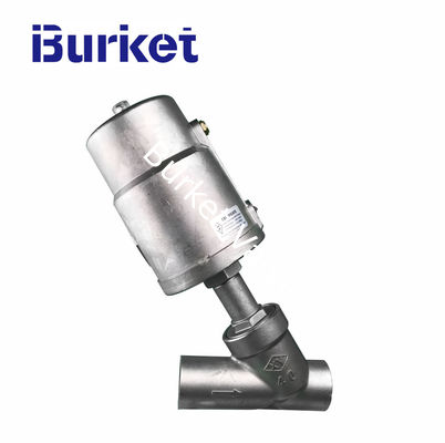 2/2 Way Piston Operated Stainless Steel Body Flanged Pneumatic Angle Seat Valve nhà cung cấp