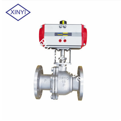 DN15-200 Stainless steel Flanged v type ball valve adjustable pneumatic ball valve nhà cung cấp
