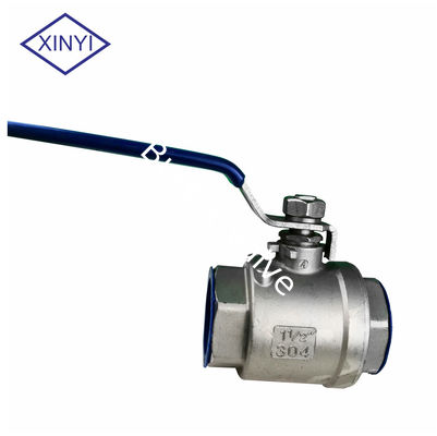 Manual Stainless Steel Threaded type 304 316 1/4-4 Inch 2PC Ball Valve nhà cung cấp