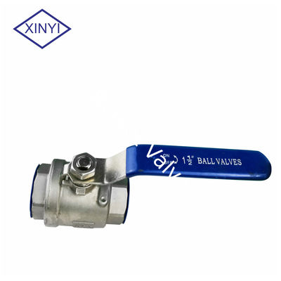 Manual Stainless Steel Threaded type 304 316 1/4-4 Inch 2PC Ball Valve nhà cung cấp