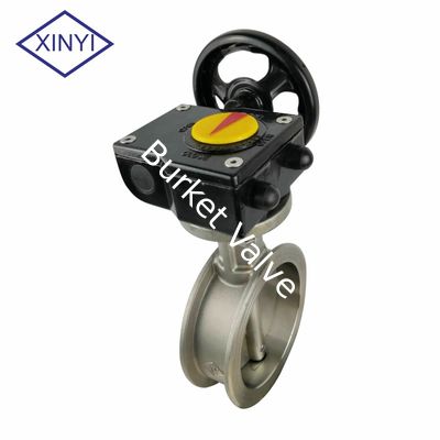 Manual Turbine adjustment Stainless steel butterfly valve nhà cung cấp