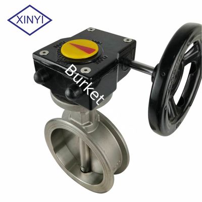 Manual Turbine adjustment Stainless steel butterfly valve nhà cung cấp