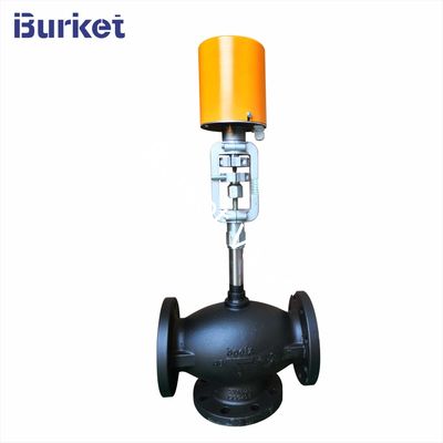 Three way Flange Electric Control Valve for Heat Oil Transfer used on setting machine nhà cung cấp