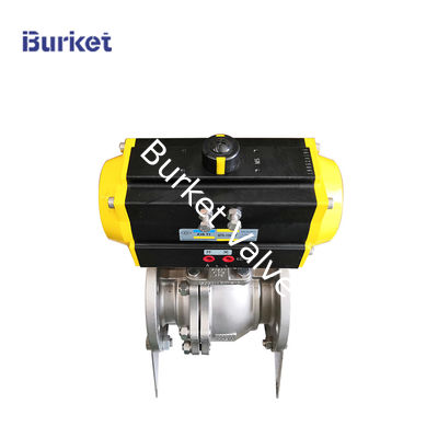 XinYi 5in pn16 250bl Corrosion and high temperature resistance pneumatic flange ball valve pneumatic control valve nhà cung cấp