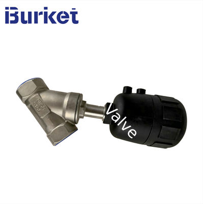 XYAT Series Double Acting Stainless Steel body Air Water Steam Pneumatic Angle Seat Valve with plastic cylinder nhà cung cấp