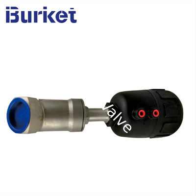 Sanitary Stainless Steel body Plastic Pneumatic Actuator Y Type thread Angle nhà cung cấp