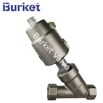 Stainless Steel seat Threaded connection Angle Valve with SS304/Plastic pneumatic cylinder nhà cung cấp